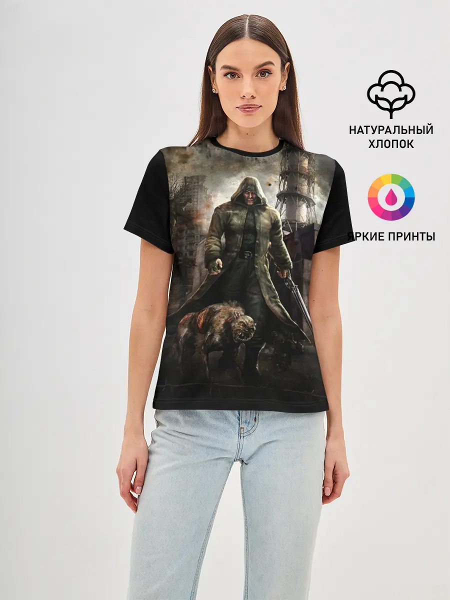 Женская базовая футболка / S.T.A.L.K.E.R. Man Made Hell