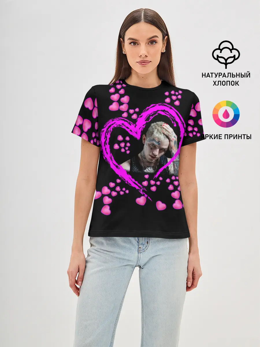 Женская базовая футболка / Lil Peep