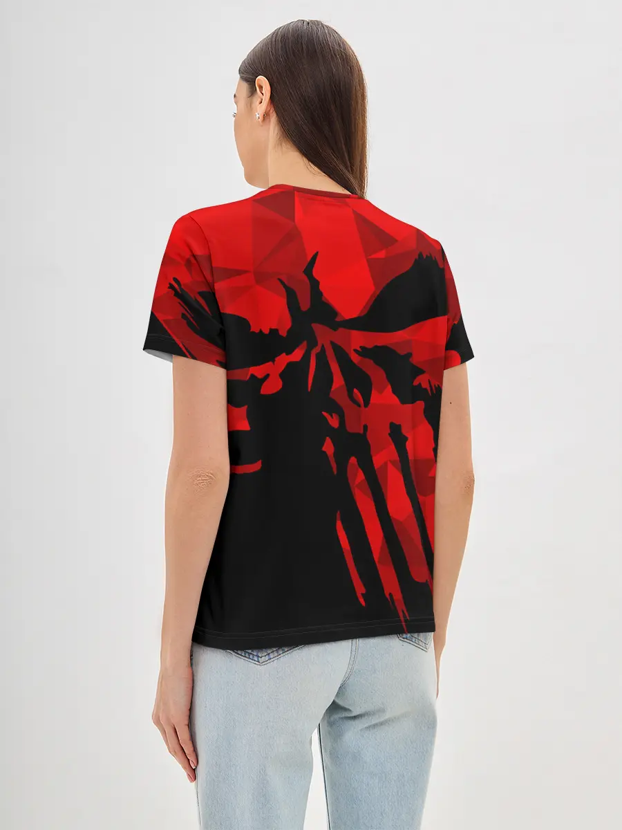 Женская базовая футболка / Геометрия страха