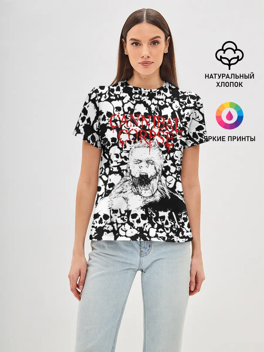 Женская базовая футболка / Cannibal Corpse | Труп Каннибала