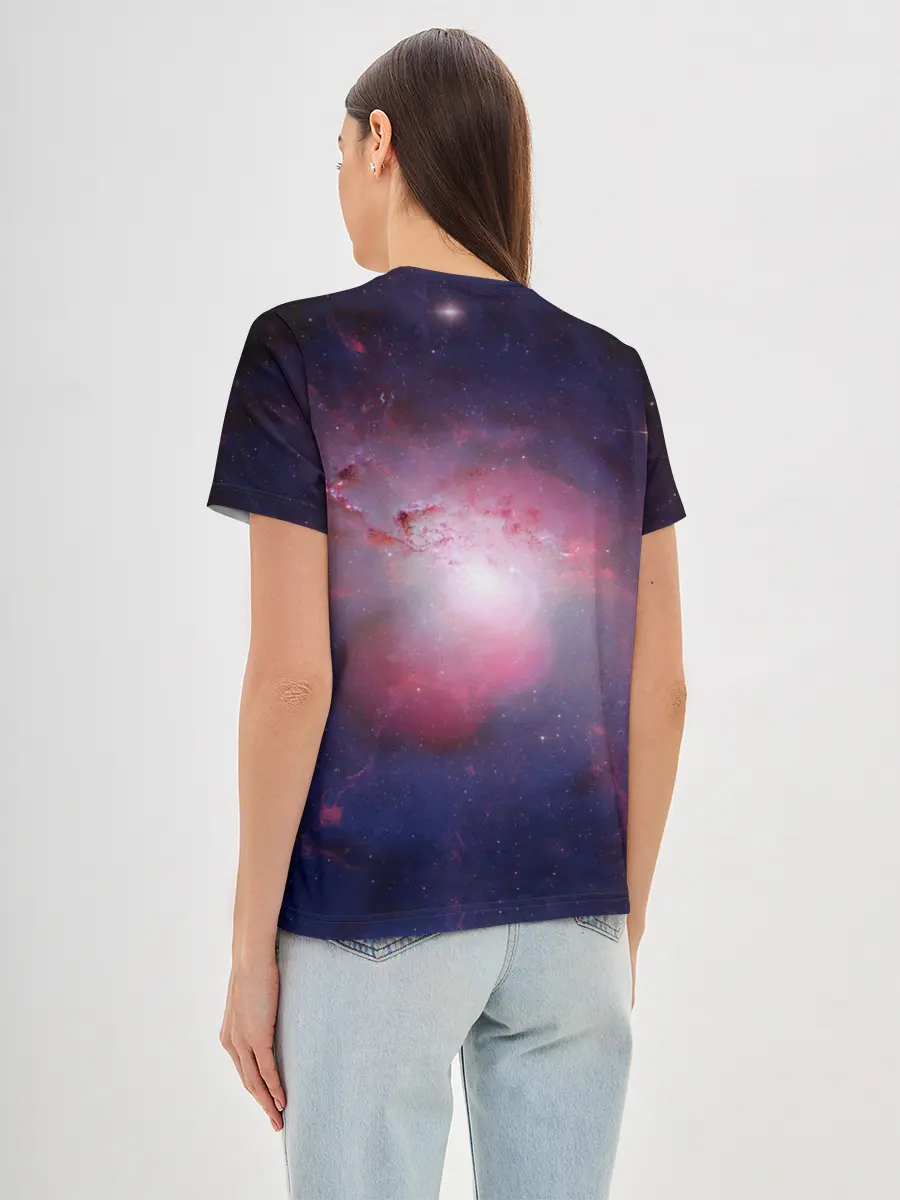 Женская базовая футболка / Virgin Galactic космос