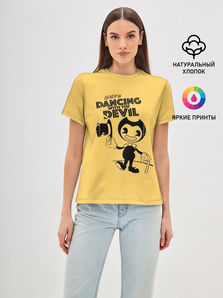 Женская базовая футболка / Bendy And The Ink Machine