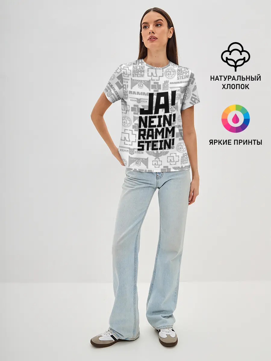 Женская базовая футболка / RAMMSTEIN
