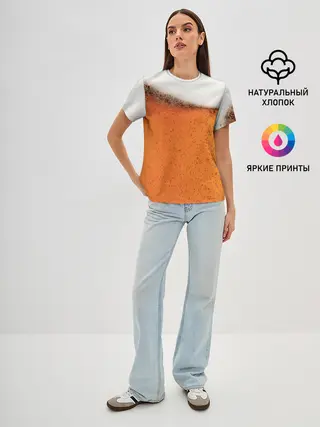 Женская базовая футболка / ПИВО!