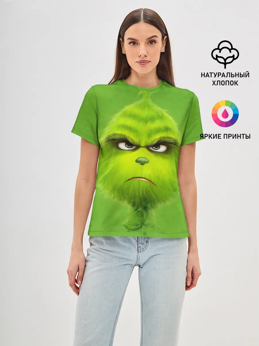 Женская базовая футболка / The Grinch