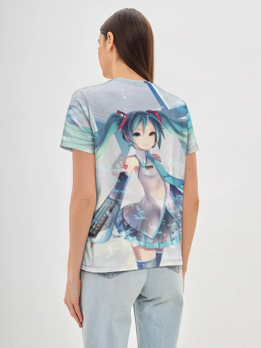 Женская базовая футболка / Сияние Мика Хацуне