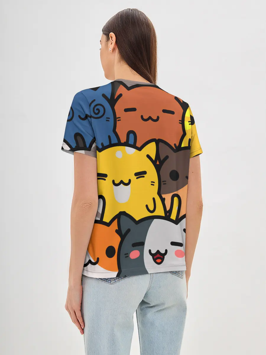 Женская базовая футболка / КОТЕЙКИ