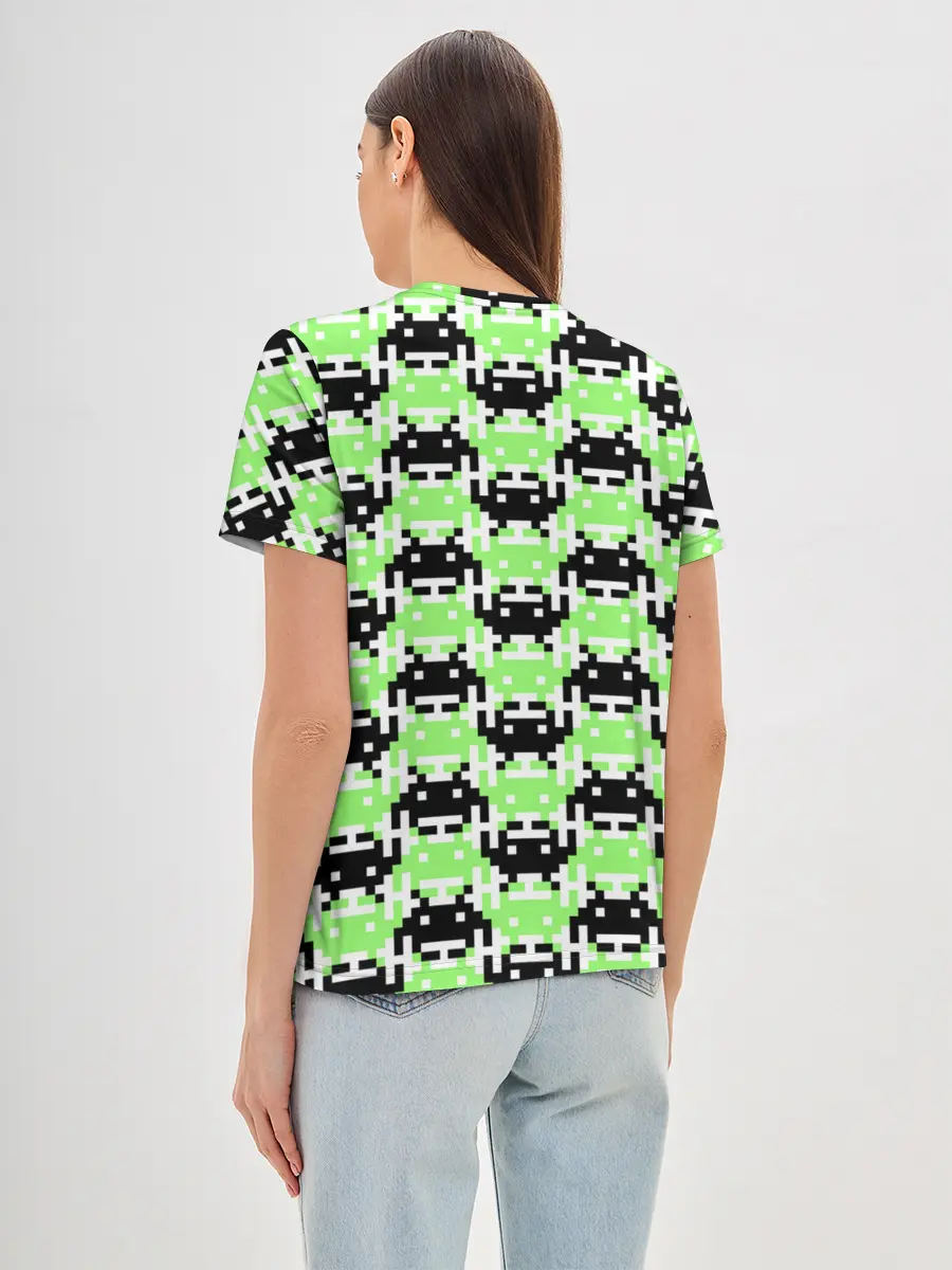 Женская базовая футболка / Space Invaders | Old game