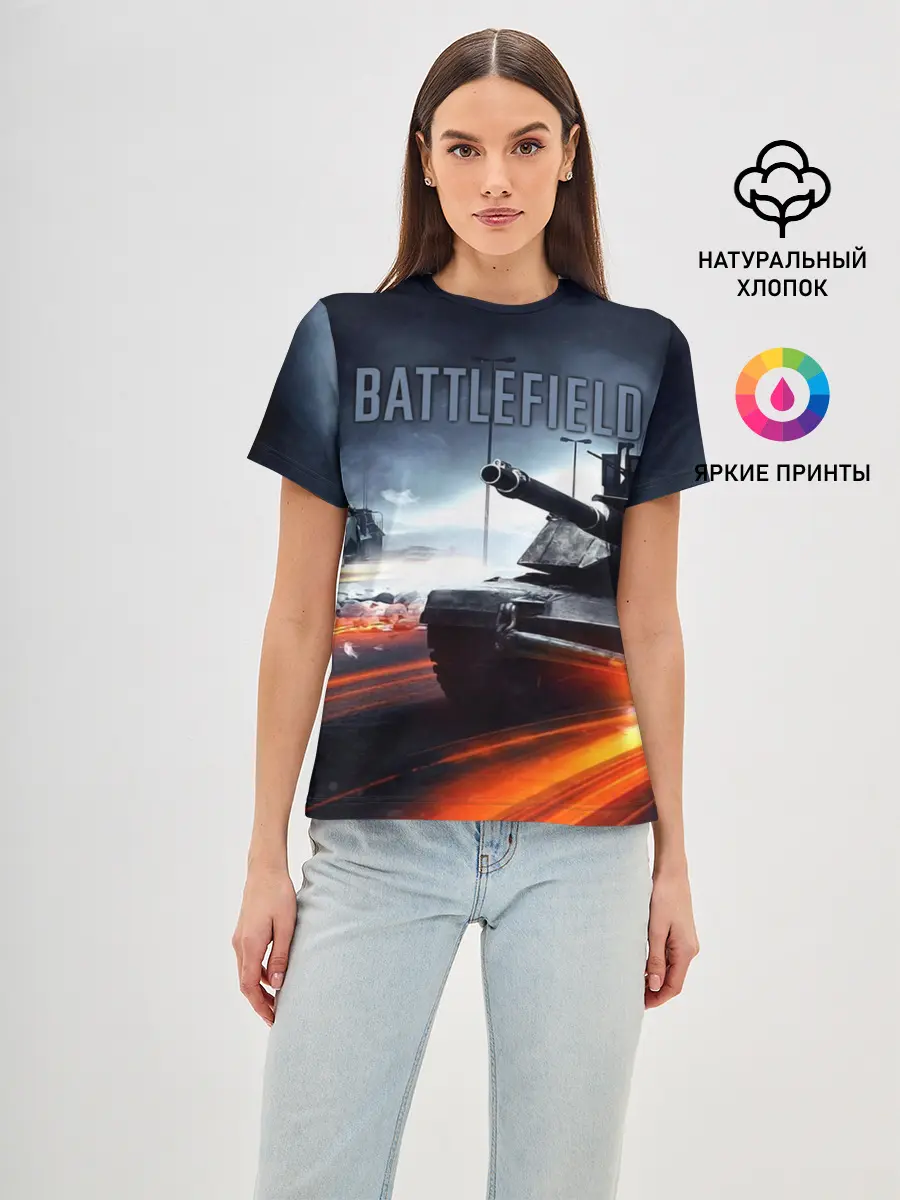 Женская базовая футболка / BATTLEFIELD