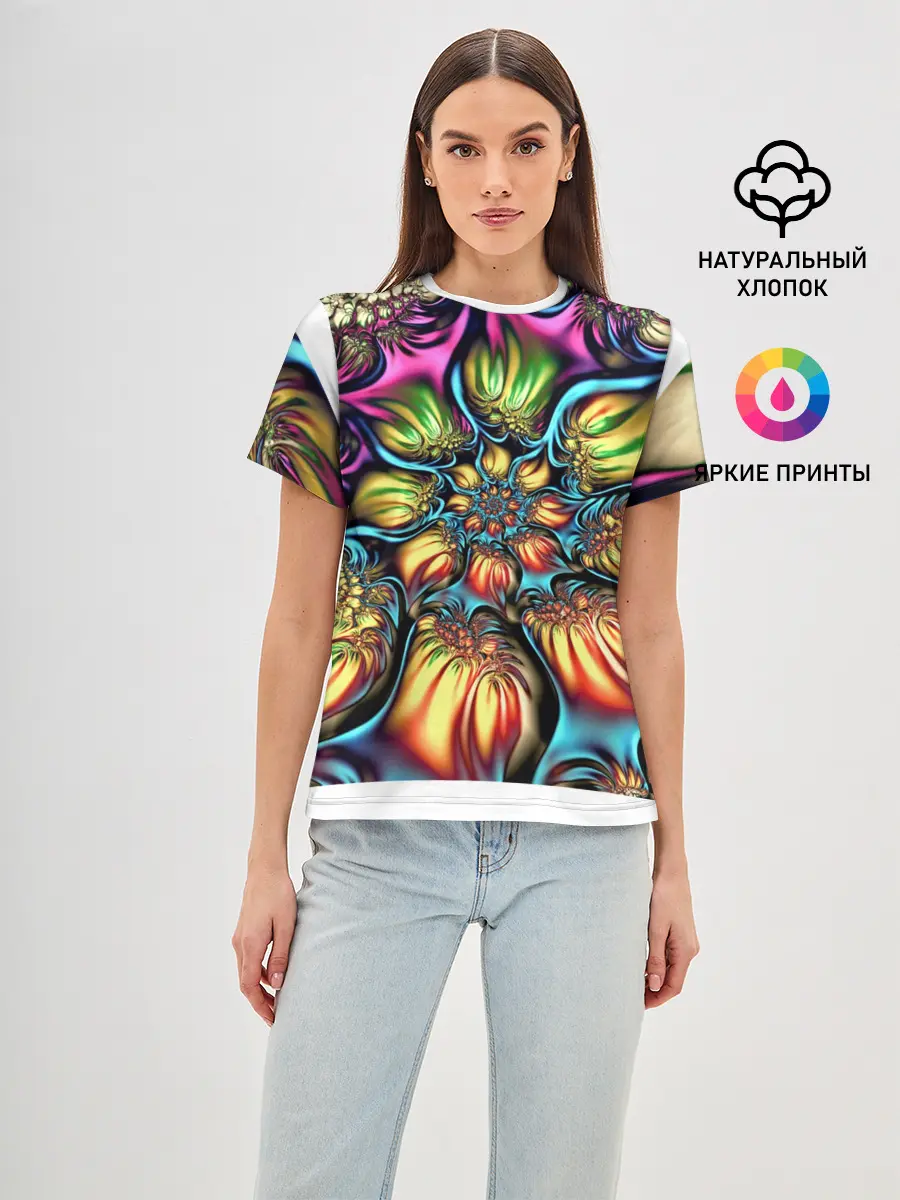 Женская базовая футболка / Абстракция