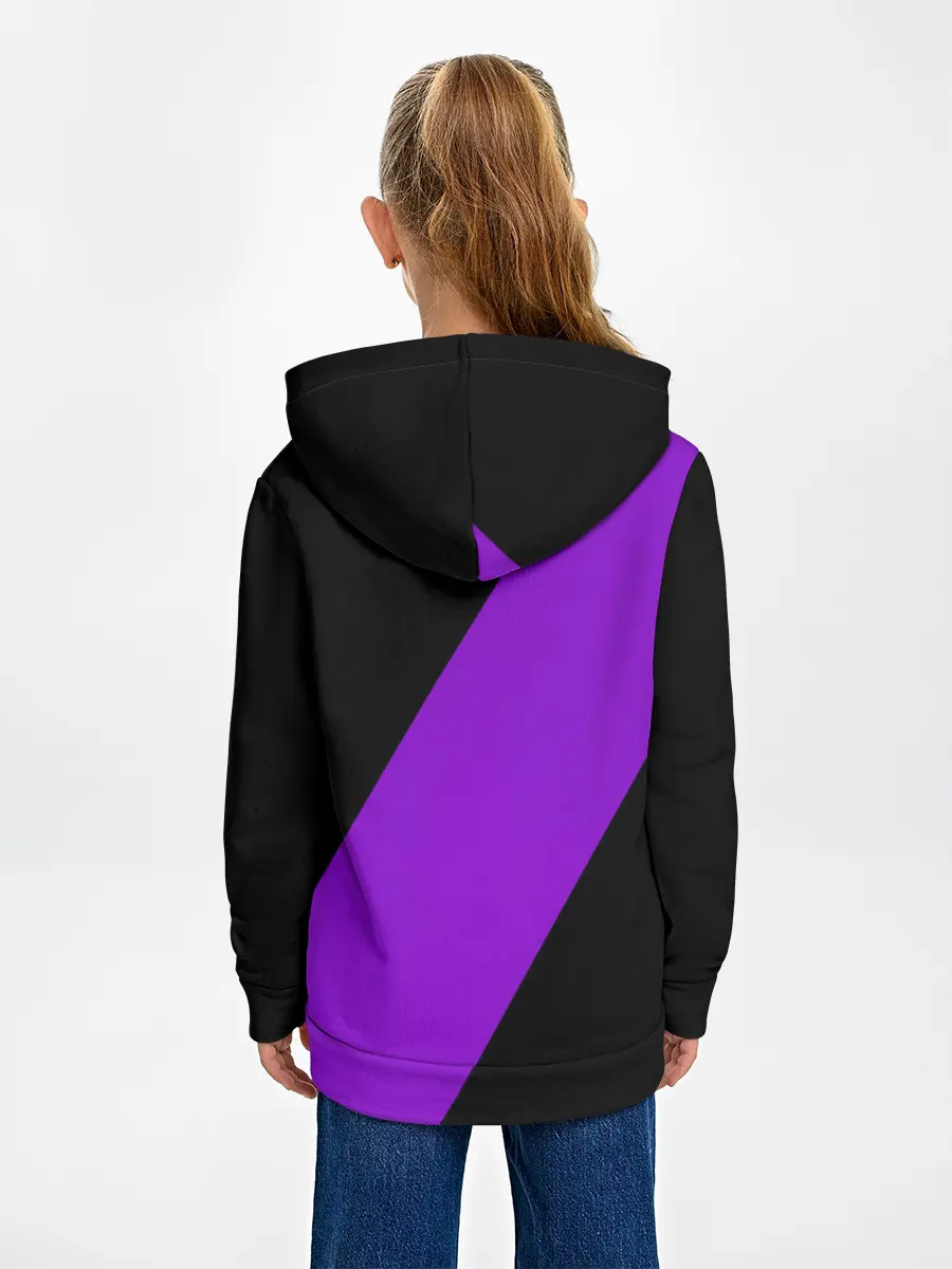 Детское худи / Чёрный клевер демон в сиреневом