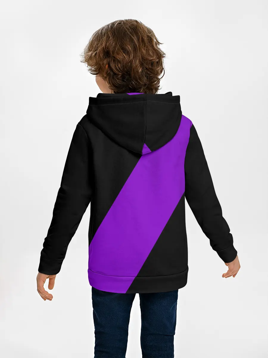 Детское худи / Чёрный клевер демон в сиреневом