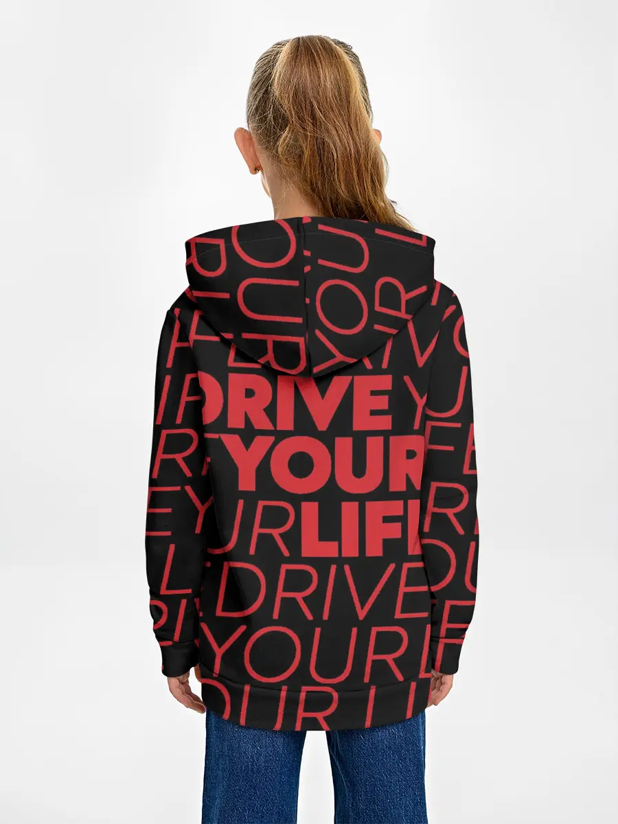 Детское худи / drive your live red