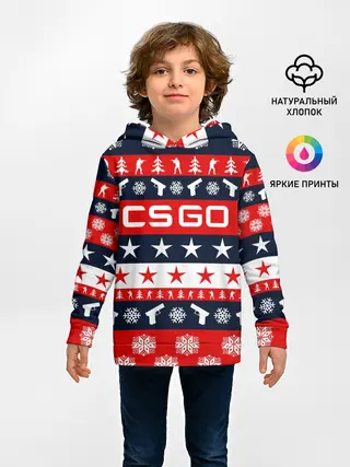 Детское худи / CS GO НОВОГОДНИЙ