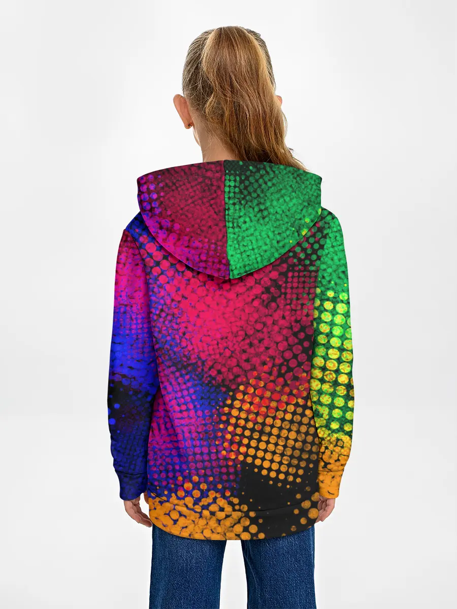 Детское худи / Цветные Разводы