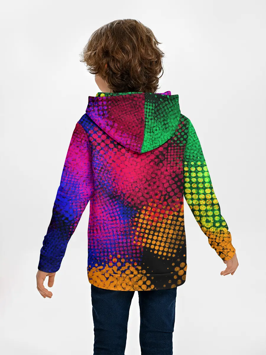 Детское худи / Цветные Разводы