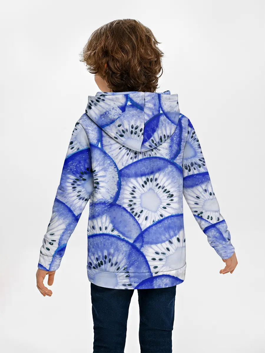 Детское худи / Синий Киви