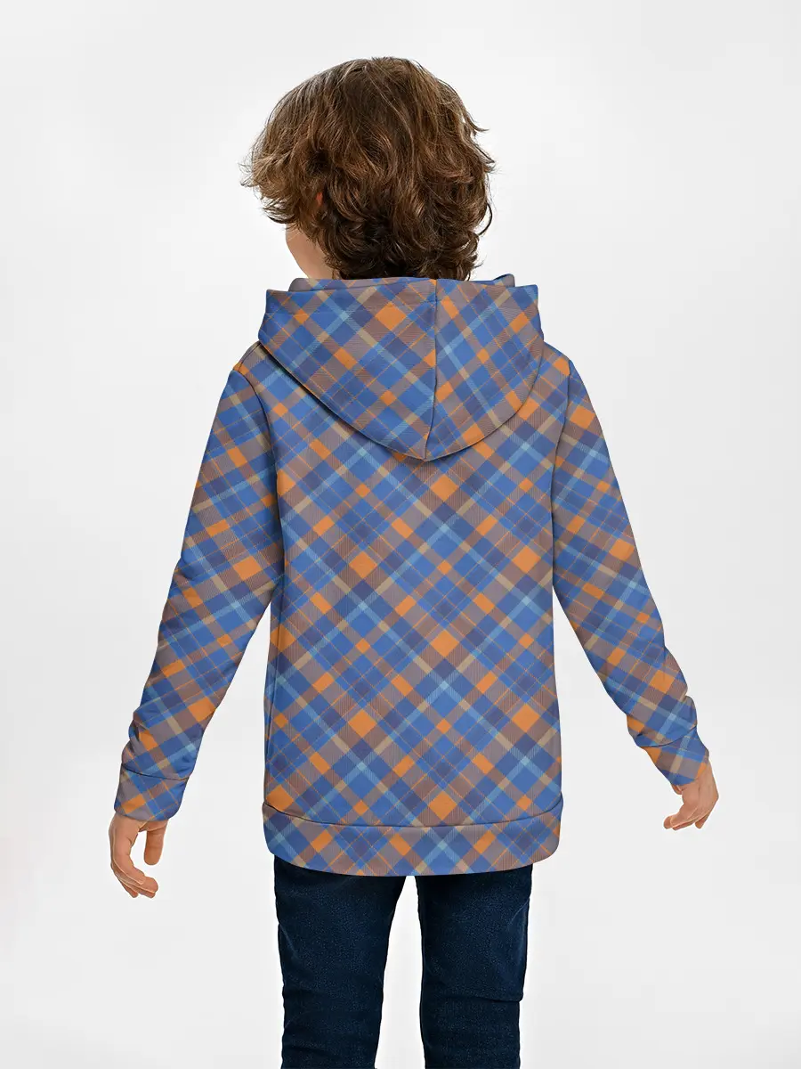 Детское худи / Клеточный узор