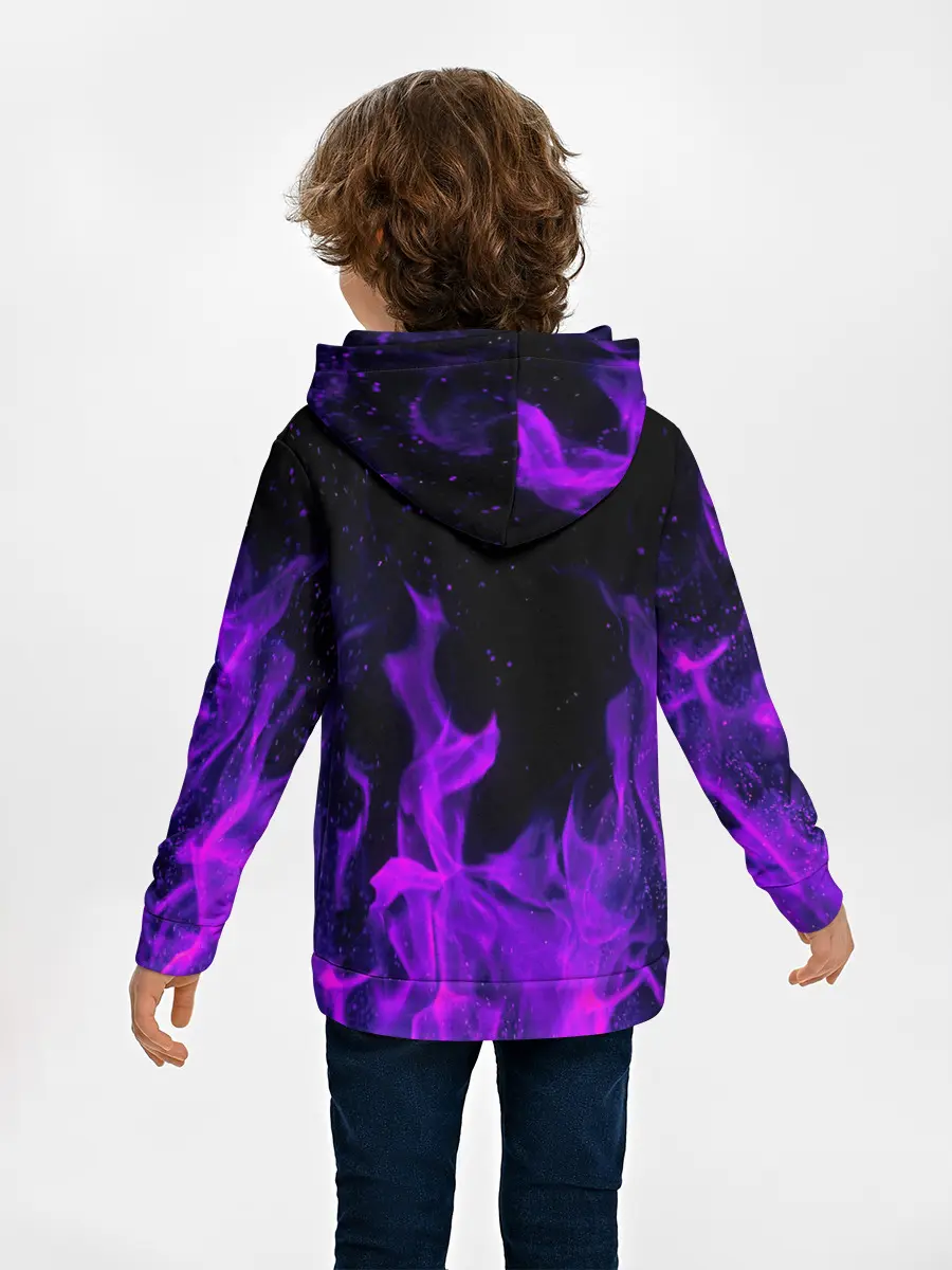Детское худи / ФИОЛЕТОВЫЙ ОГОНЬ | PURPLE FIRE