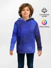Детское худи / Синее размытие