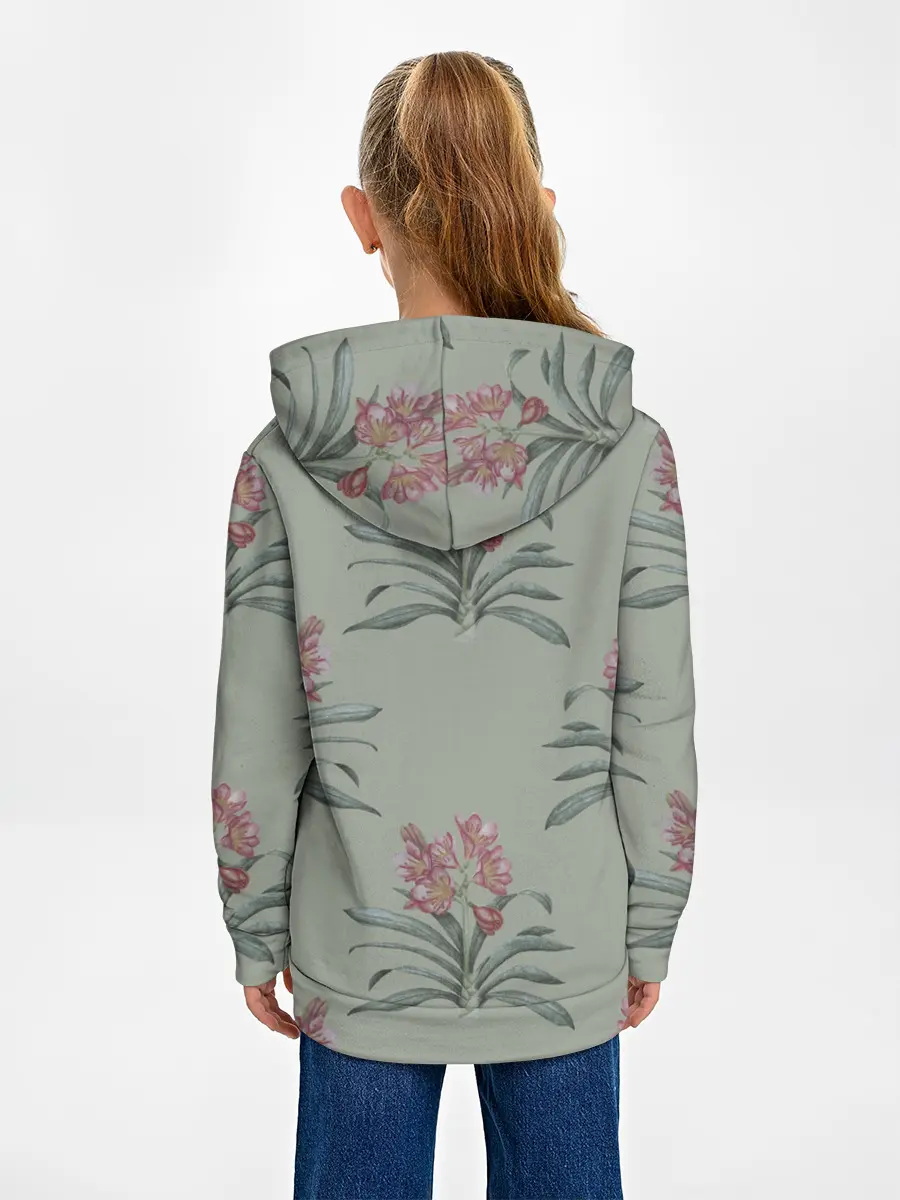 Детское худи / Цветы кливии