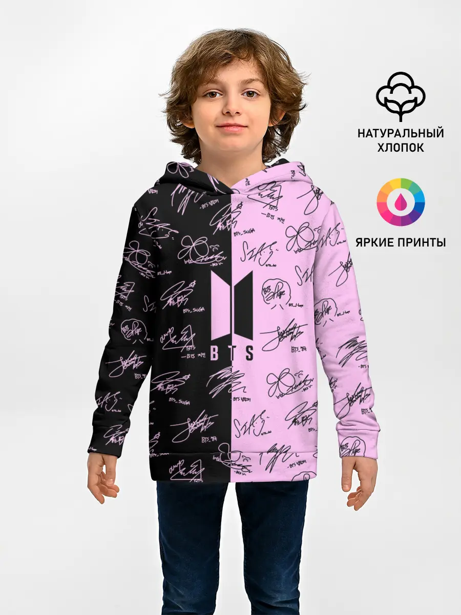 Детское худи / BTS АВТОГРАФЫ | БТС