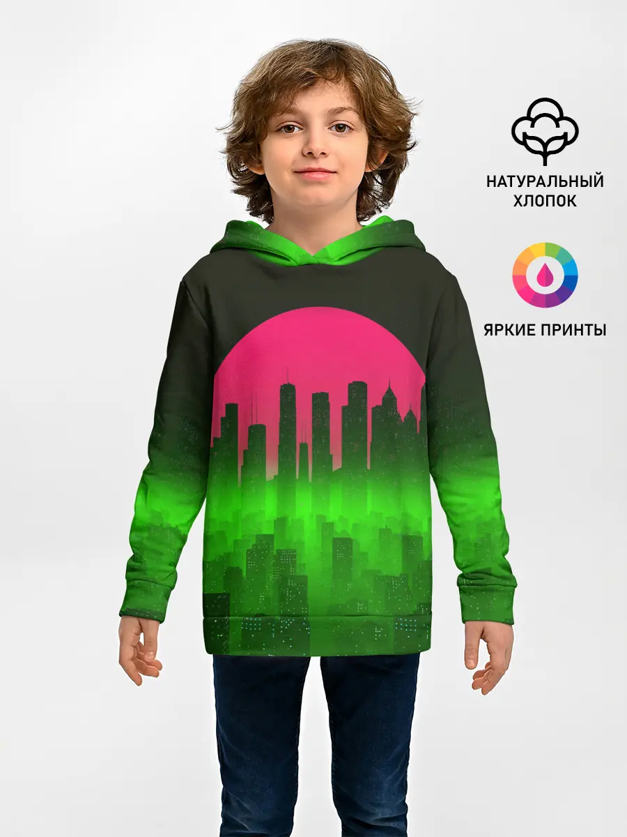 Детское худи / НЕОНОВЫЙ ГОРОД