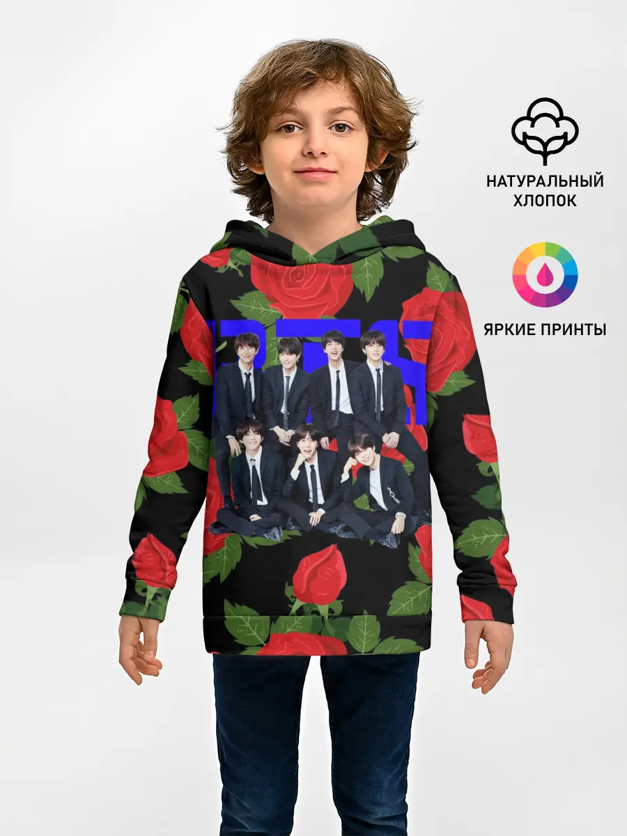 Детское худи / BTS Roses | Black