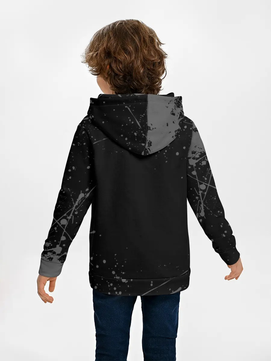 Детское худи / СЕРЫЕ БРЫЗГИ | GREY SPRAY