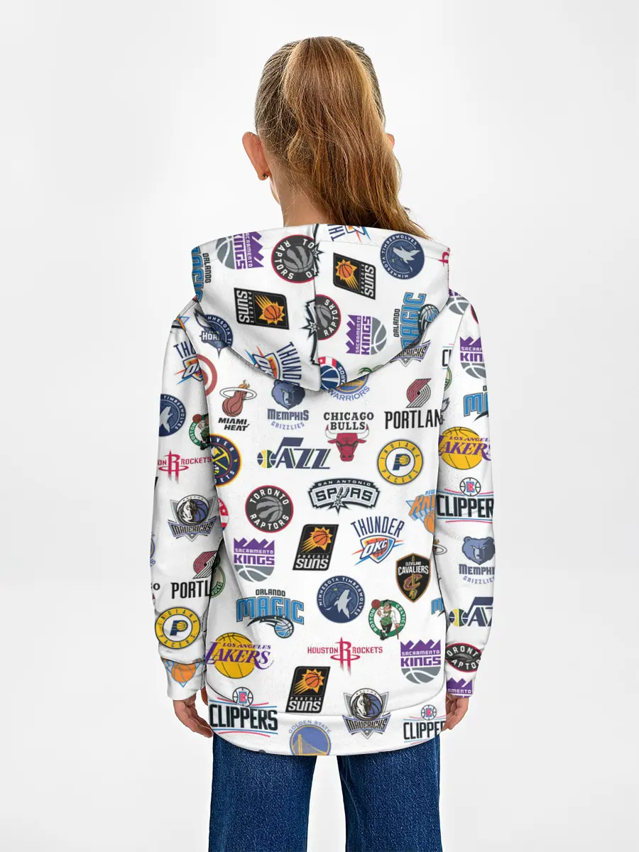 Детское худи / NBA Pattern | НБА Паттерн