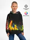 Детское худи / КРАСКИ В НЕОНЕ