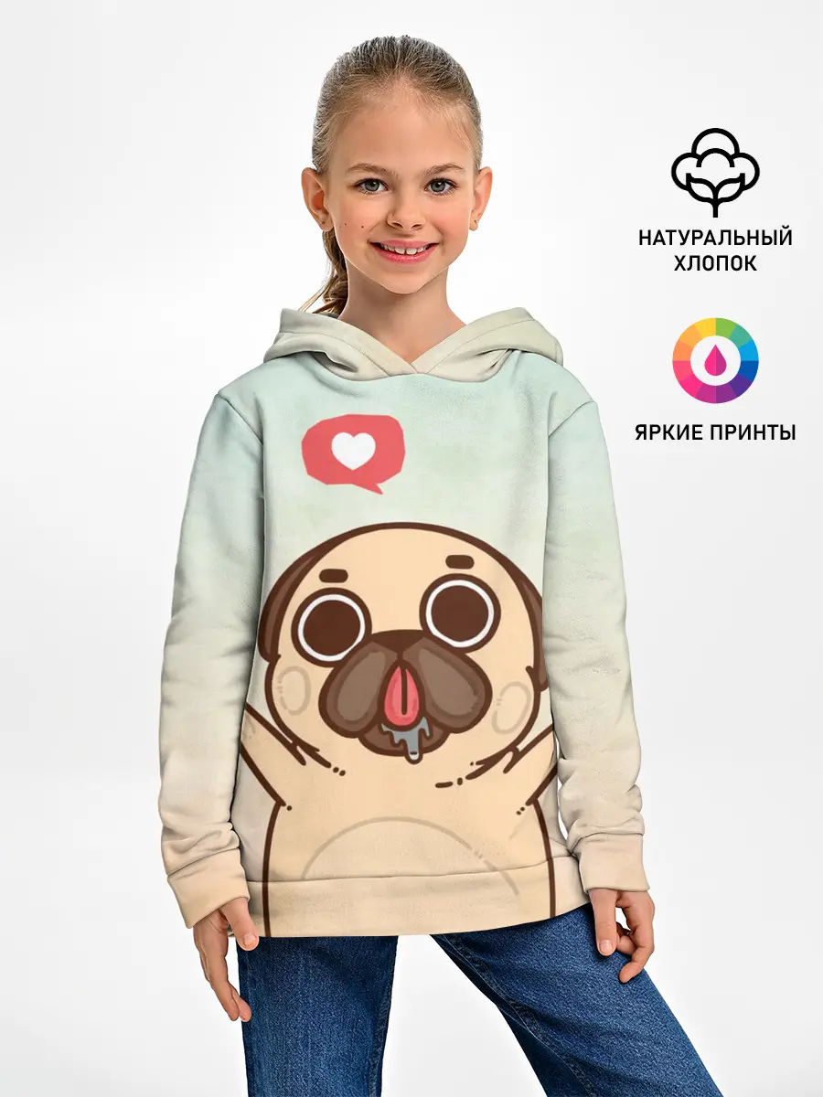 Детское худи / Puglie Pug Like
