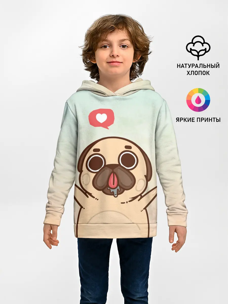 Детское худи / Puglie Pug Like