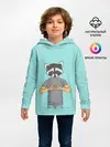 Детское худи / Енот Хипстер Love
