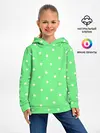 Детское худи / Горошек на зеленом