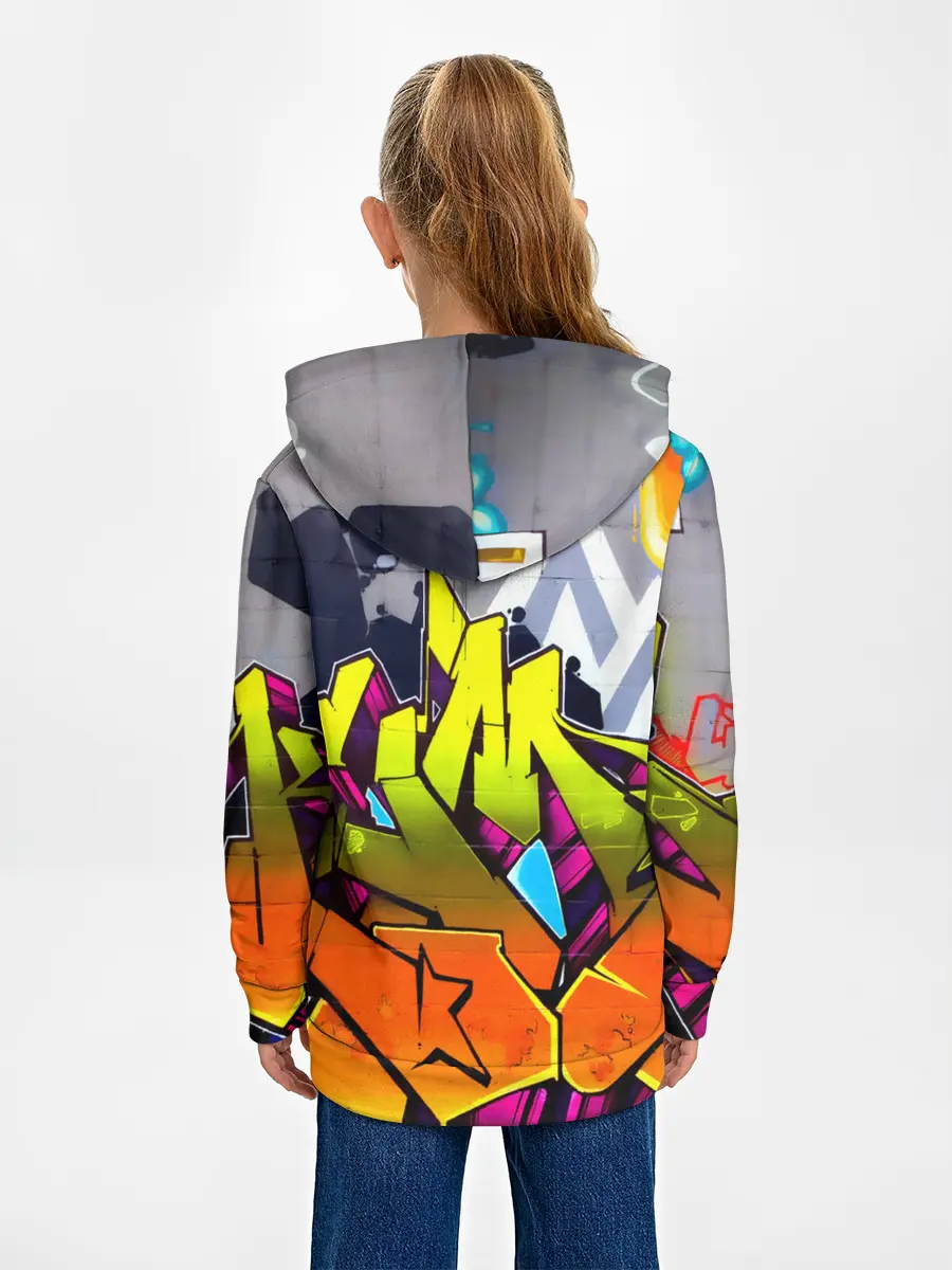 Детское худи / НЕОНОВОЕ ГРАФФИТИ