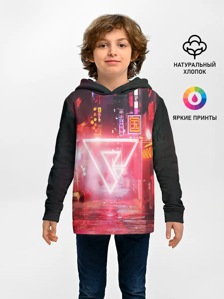 Детское худи / КИБЕР НЕОН