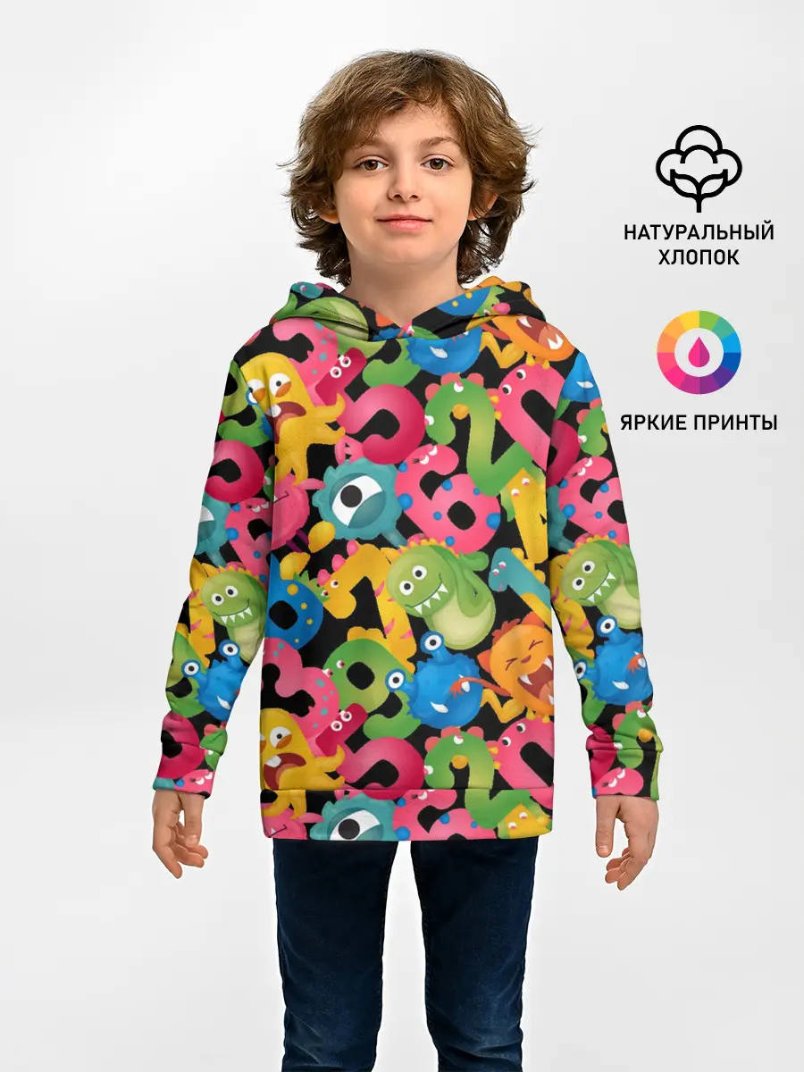 Детское худи / Monstry с цифрами