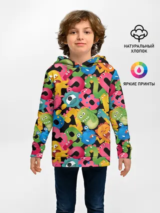 Детское худи / Monstry с цифрами