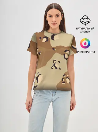 Женская базовая футболка / ПОЛЕВОЙ АРМЕЙСКИЙ