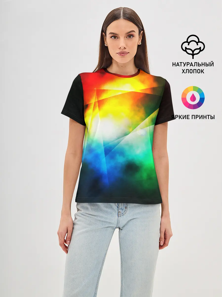 Женская базовая футболка / КРАСКИ КОСМОСА