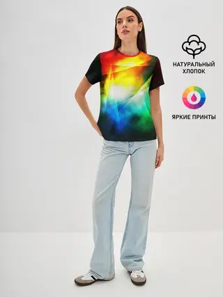 Женская базовая футболка / КРАСКИ КОСМОСА