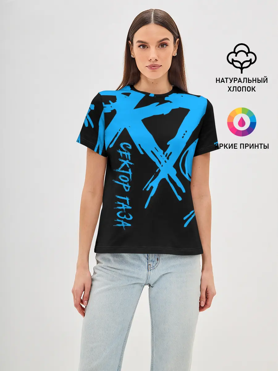 Женская базовая футболка / Сектор Газа