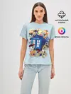Женская базовая футболка / My little pony x Doctor Who