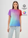 Женская базовая футболка / Colorful Gradient