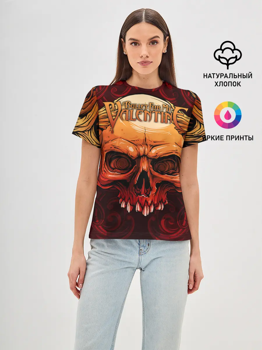 Женская базовая футболка / Bullet For My Valentine