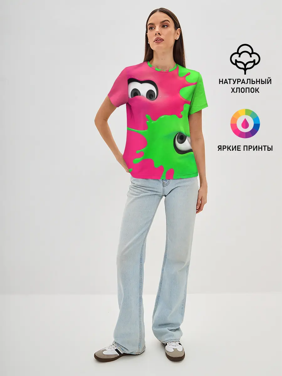Женская базовая футболка / Splatoon