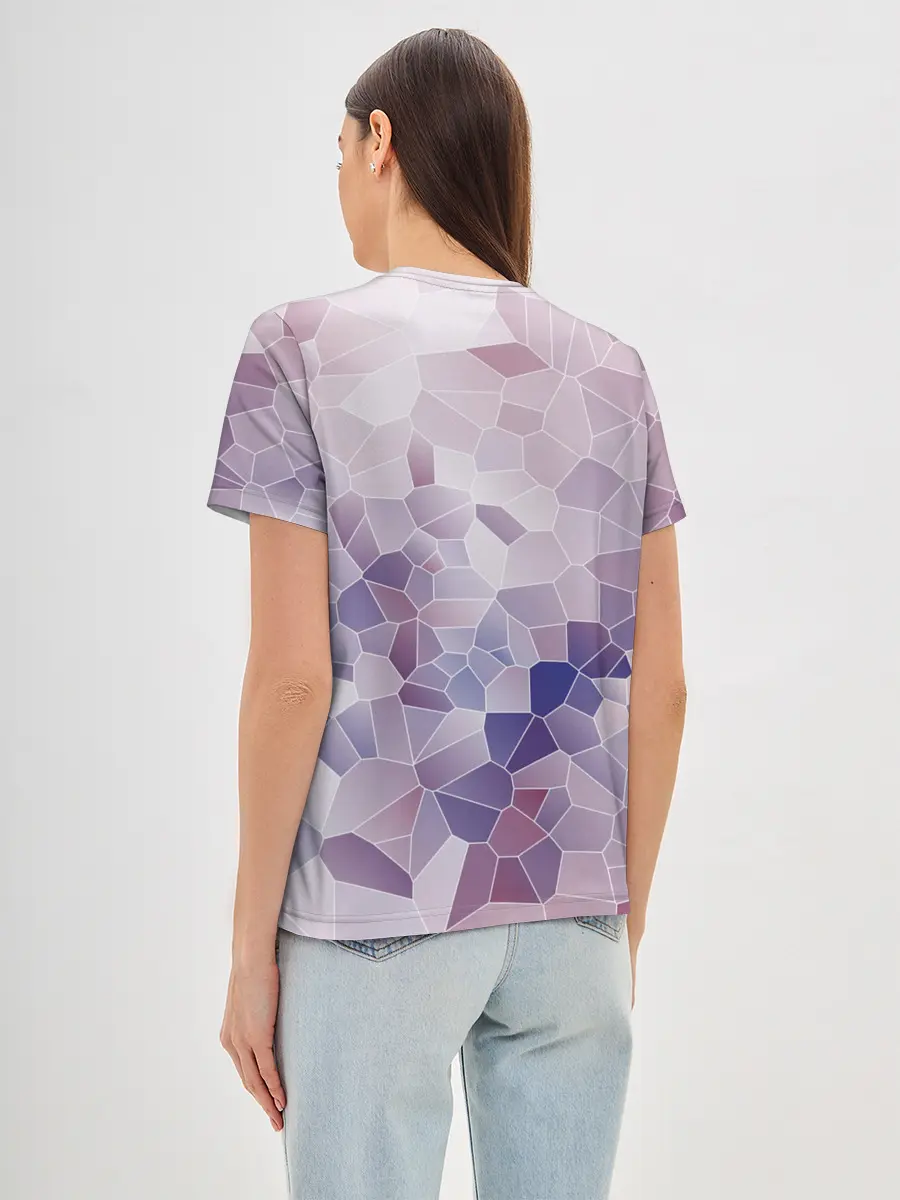 Женская базовая футболка / Узор Мозаика