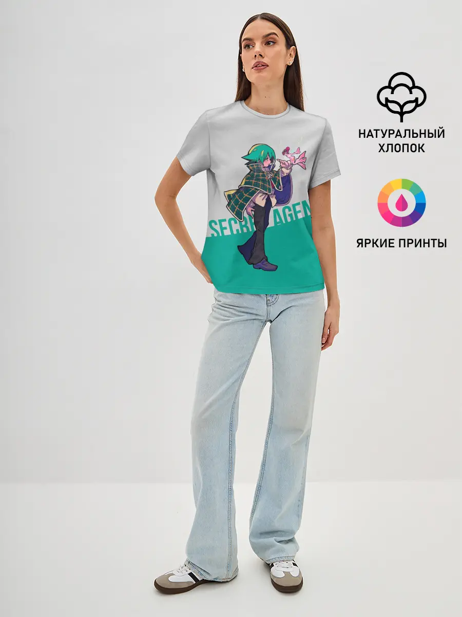 Женская базовая футболка / Secret agent