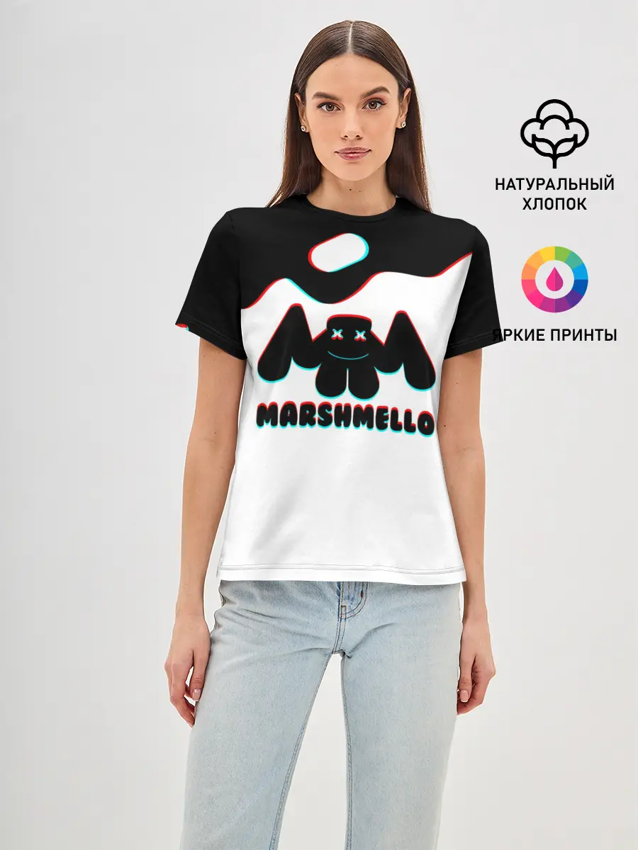 Женская базовая футболка / MARSHMELLO MELT: МАРШМЕЛЛО